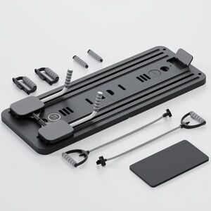 Black Portable Fitness Board with Accessories